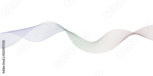 abstract wave element for design pink and white. Design template for cover, business. Abstract dynamic color lines, waves. Vector geometric backgrounds.	