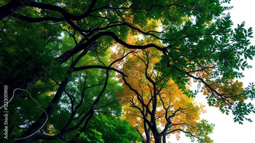 Layered Forest Canopy - Abstract Art photo