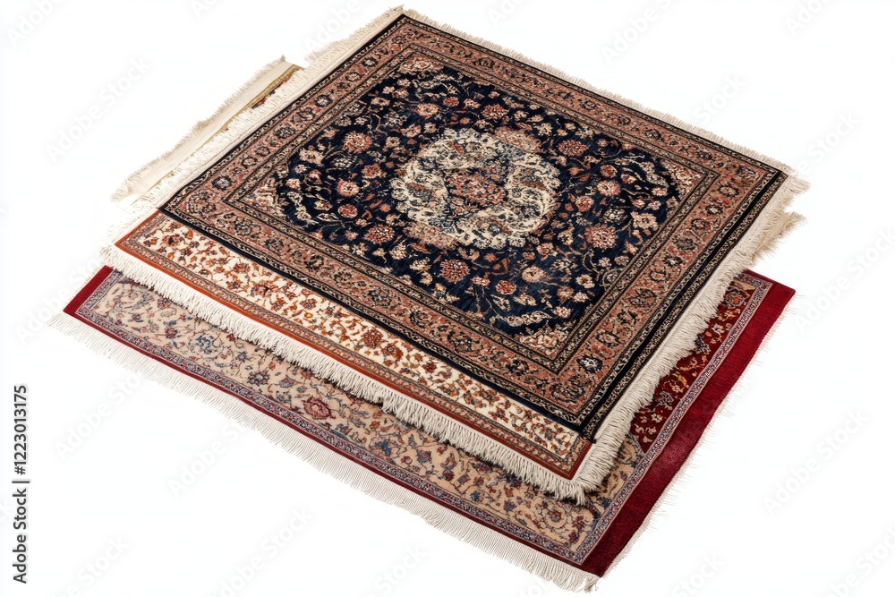 Stunning Layered Carpets with Intricate Floral Patterns; Exquisite Traditional Design for Home Decor Stunning Layered Carpets with Intricate Floral Patterns; Exquisite Traditional Design for Home Decor