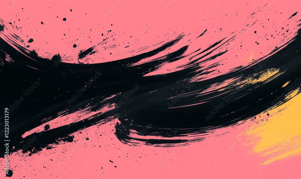 An intense interplay of vibrant colors and textures, creating a dramatic and expressive background.
