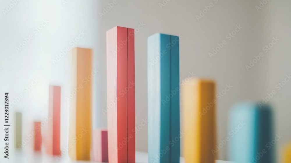 A colorful bar chart representing various financial data points, with sharp edges and vibrant colors, set against a clean white background for a professional look A colorful bar chart representing various financial data points, with sharp edges and vibrant colors, set against a clean white background for a professional look