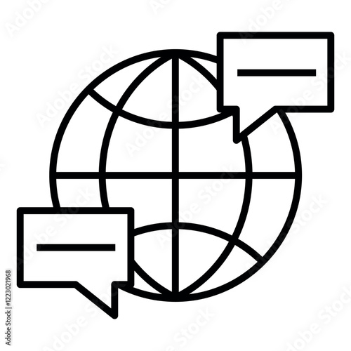 global forum vector icon