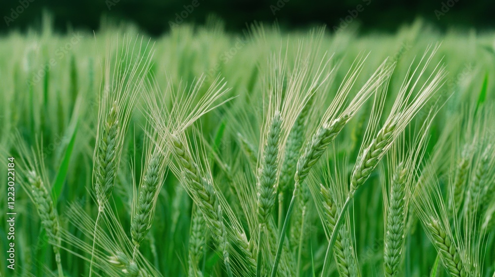 Lush Green Wheat Field Lush Green Wheat Field