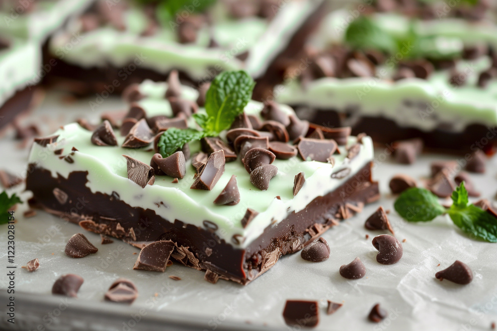 Mint chocolate bark. Peppermint chocolate. Mint chocolate bark. Peppermint chocolate.