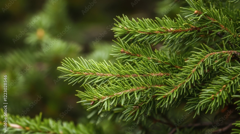 A close-up of fresh rosemary sprigs, showing the fine details of its needle-like leaves and a soft focus on the background A close-up of fresh rosemary sprigs, showing the fine details of its needle-like leaves and a soft focus on the background