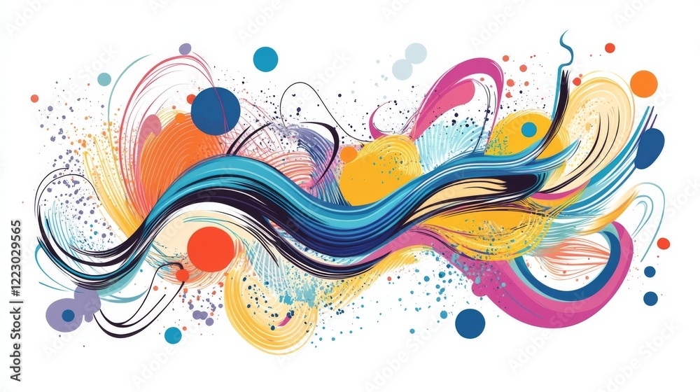 A playful design featuring hand-drawn doodle lines in various colors on a white background, creating an energetic and whimsical atmosphere A playful design featuring hand-drawn doodle lines in various colors on a white background, creating an energetic and whimsical atmosphere