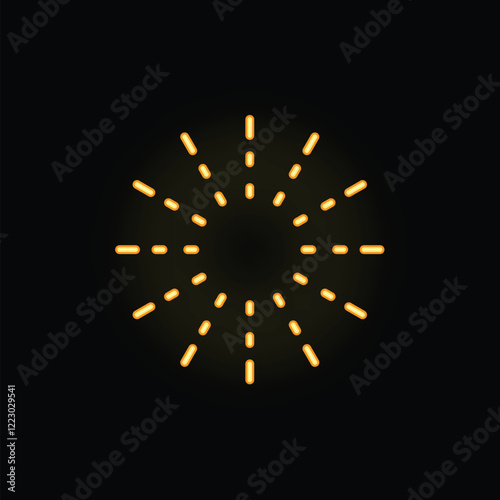Bright yellow fireworks display exploding against a dark night sky