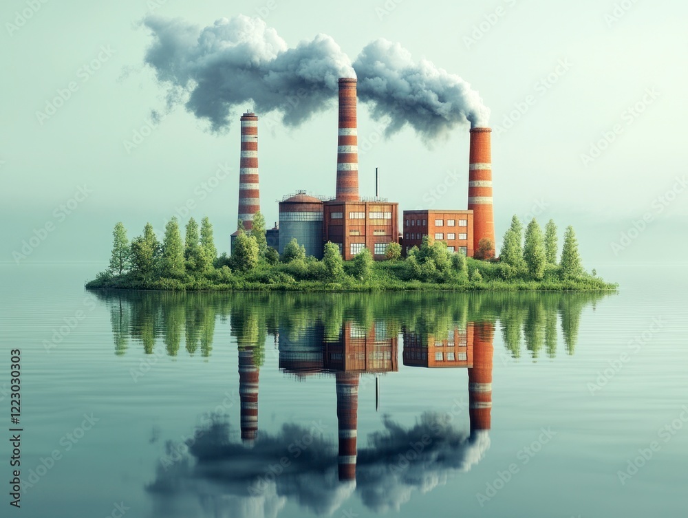 Eco-Friendly Industrial Clean Tech Infographic Showcasing Renewable Energy in a Modern Landscape Eco-Friendly Industrial Clean Tech Infographic Showcasing Renewable Energy in a Modern Landscape
