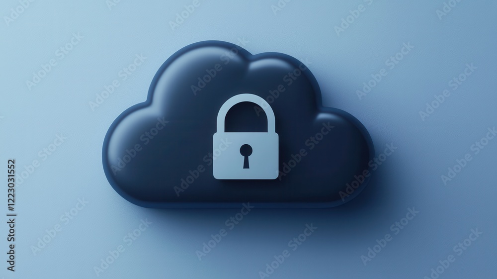malware icon in a cloud, network security risk, minimal design, blue and gray, isolated on white background , closes up malware icon in a cloud, network security risk, minimal design, blue and gray, isolated on white background , closes up