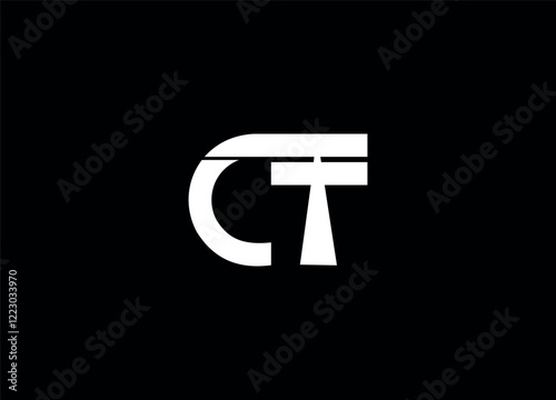 ct Logo Design Template Vector Graphic Branding Element.
