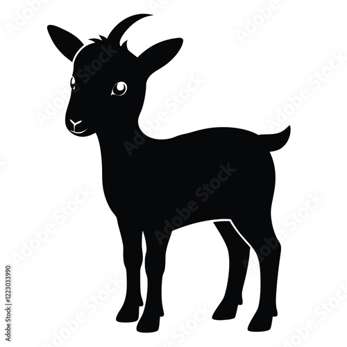 The fragile black goat is incredible in addition delightful.