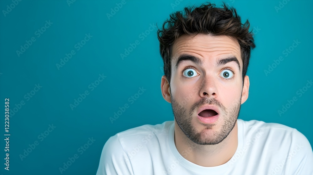 surprised man with wide eyes and open mouth surprised man with wide eyes and open mouth
