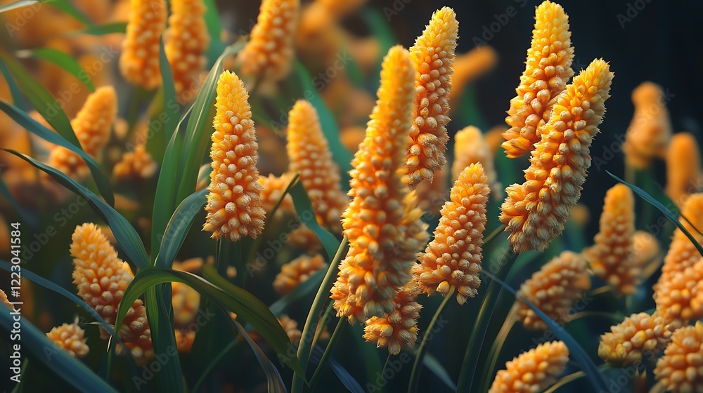 Fototapeta premium Ornamental millet plant