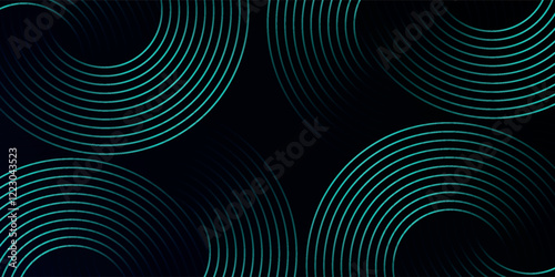 Fotografie Dynamic bright blue abstract vector background with diagonal lines