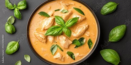 Spicy Thai Red Curry: A tan...