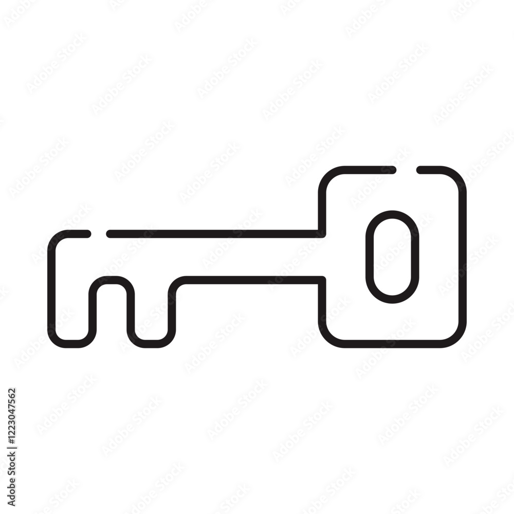 Manage Keys Icon – Traditional Key Representing Secure Key Management with AI- Vector editable stroke line icons Manage Keys Icon – Traditional Key Representing Secure Key Management with AI- Vector editable stroke line icons