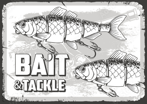 Fish art for bait and tackle design