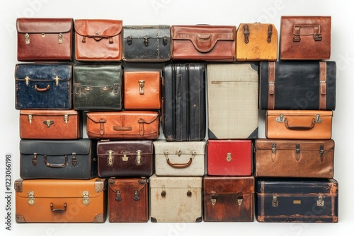 A Timeless Collection of Vintage Suitcases: A Journey Through History