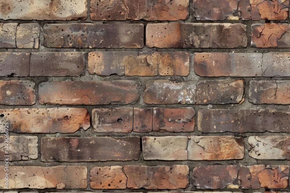Fototapeta premium Image of Old brown brick wall. Texture for background usage