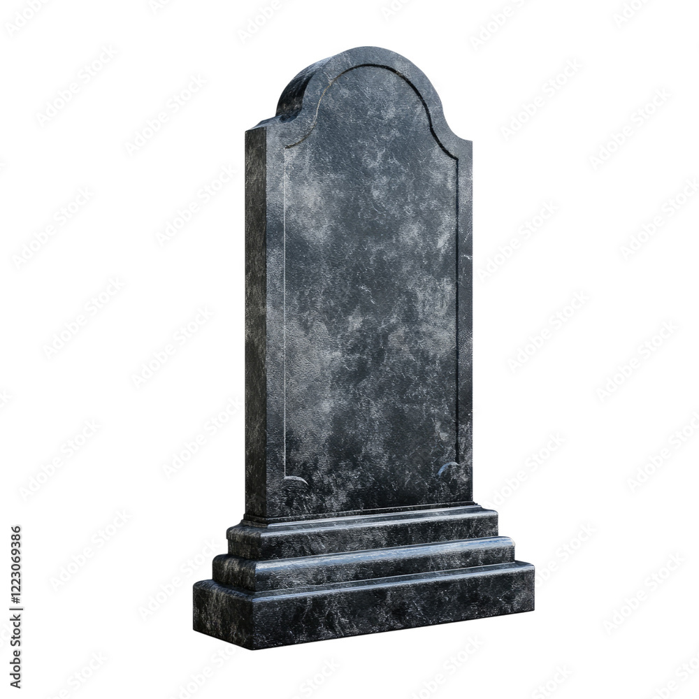 Black tombstone, isolated on a white background with a clipping path transparent, alpha background png Black tombstone, isolated on a white background with a clipping path transparent, alpha background png