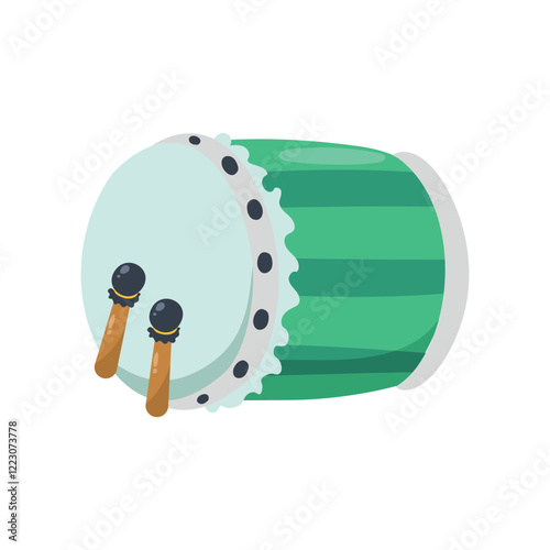 Drum vector icons. Perfect for Ramadan presentations, advertising, and Islamic social media content.