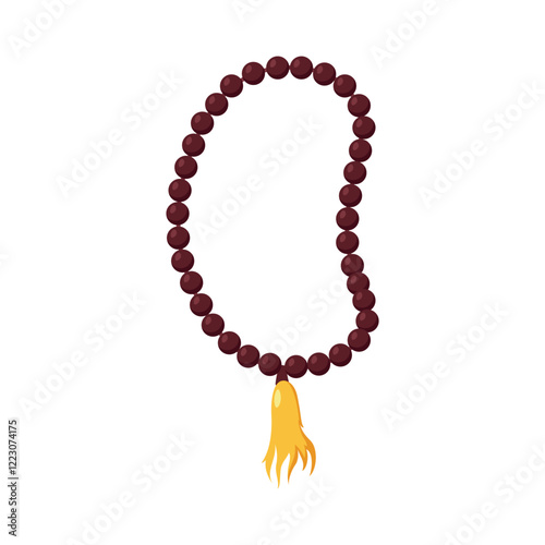 Prayer beads vector icons. Perfect for Ramadan presentations, advertising, and Islamic social media content.