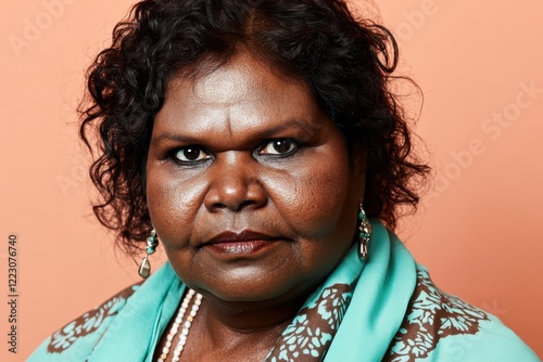 Portrait of a Confident Aboriginal Australian Woman