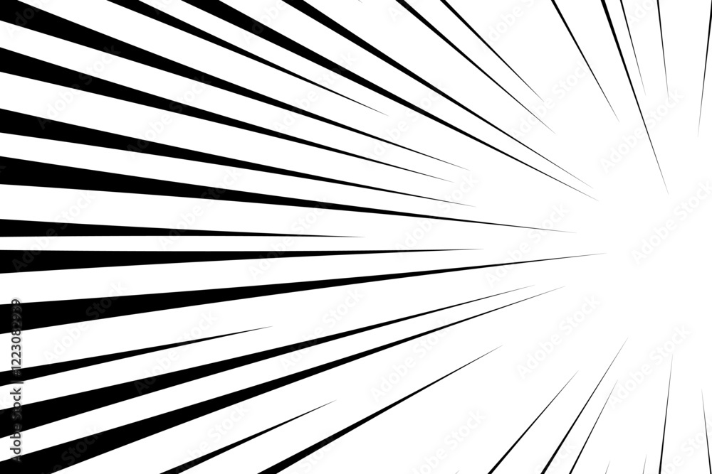 Obraz premium Comic book speed lines vector illustration