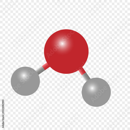 Atoms molecules glossy vector icon