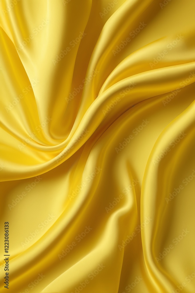 Obraz premium a close up of a yellow fabric with a very large amount of folds