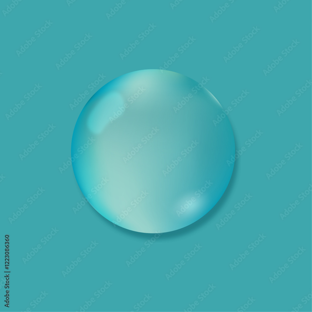 Transparent clear drop with shadow Transparent clear drop with shadow