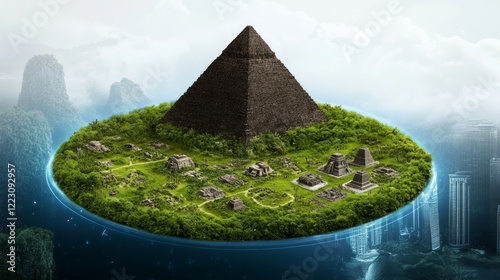 The discovery of lost civilizations, with detailed maps and artifacts revealing hidden cultural information