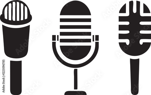 Microphone icon vector se 