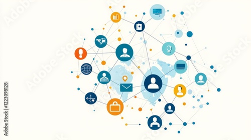 Global Business Network Connections Concept