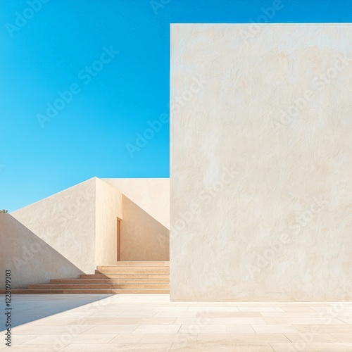 Minimalist Architecture Under Blue Sky