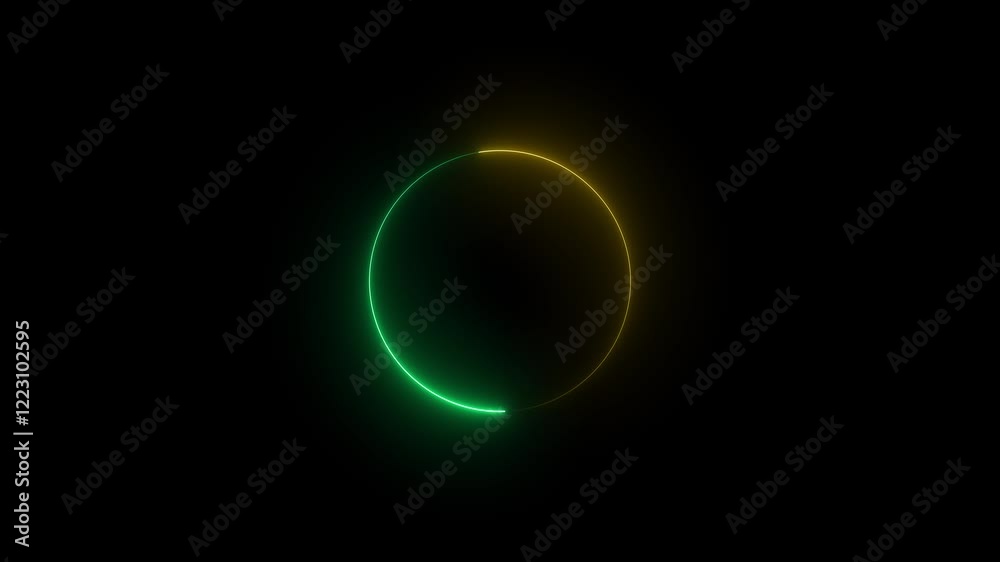 Electric Circle Loading Bar Animation – Glowing Neon Transfer Progress Electric Circle Loading Bar Animation – Glowing Neon Transfer Progress