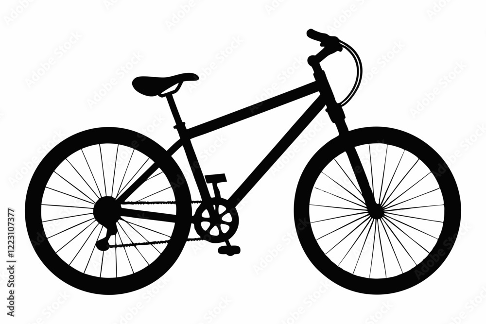 Fototapeta premium Mountain Biking Outlines Pack