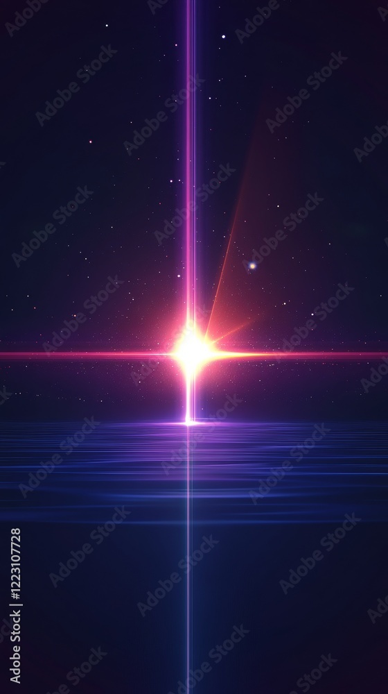 Fototapeta premium glowing purple light with copy space vertically 9:16