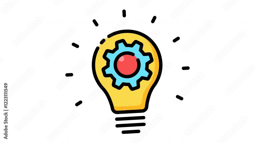 Creative Innovation Lightbulb Animation