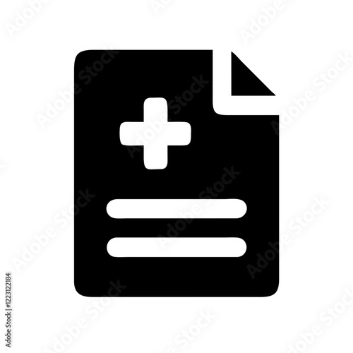 "Medical Report Vector Icon: Health Records and Diagnosis Simplified"