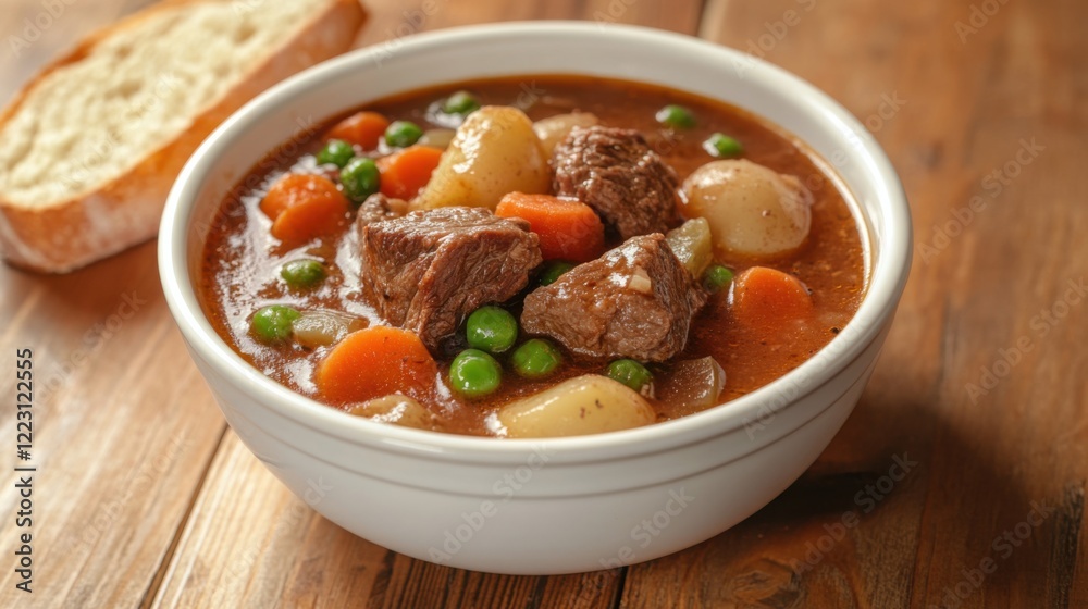 A classic beef stew with tender chunks of beef, potatoes, carrots A classic beef stew with tender chunks of beef, potatoes, carrots