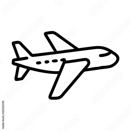 "Airplane Vector Icon: Flight and Adventure in Motion"