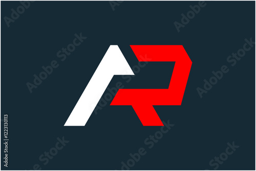 Initial AR Logo Design Vector