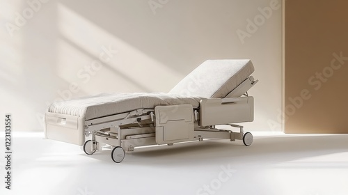 Modern Adjustable Medical Bed in Soft Light