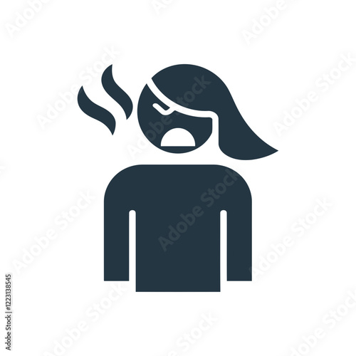 Angry Person Emotion Expression Icon