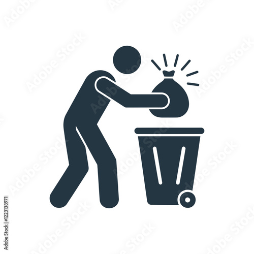 Disposing Trash Properly Icon