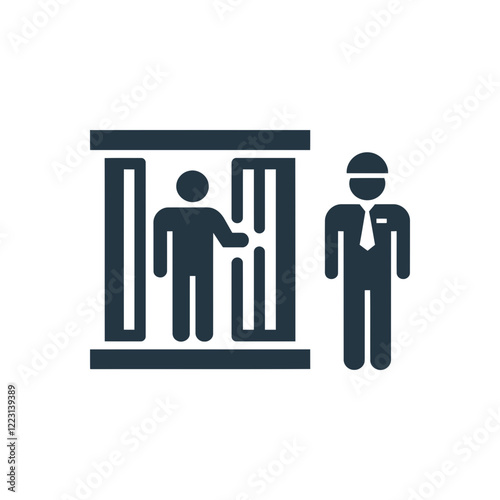Jail Visitor Officer Icon