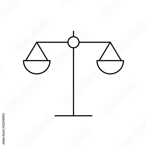 Scales Icon. Scales Symbol. Simple flat icon illustration of Scales. Law Scales Icon. Justice sign.