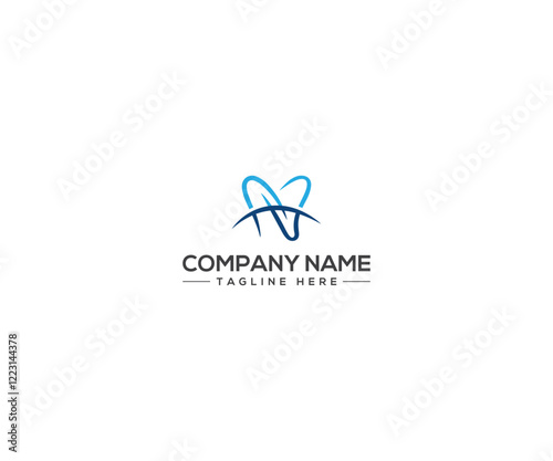 Best Hn dental doctor logo design vector.eps