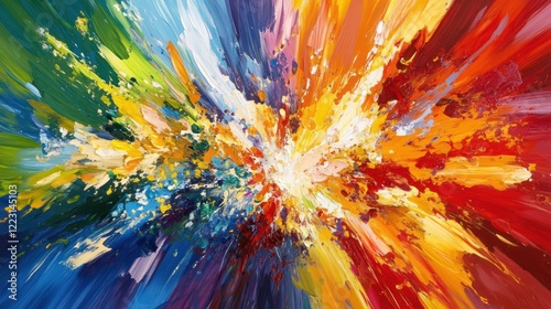 Wallpaper Mural A vibrant explosion of colors creating an abstract, energetic composition. Torontodigital.ca
